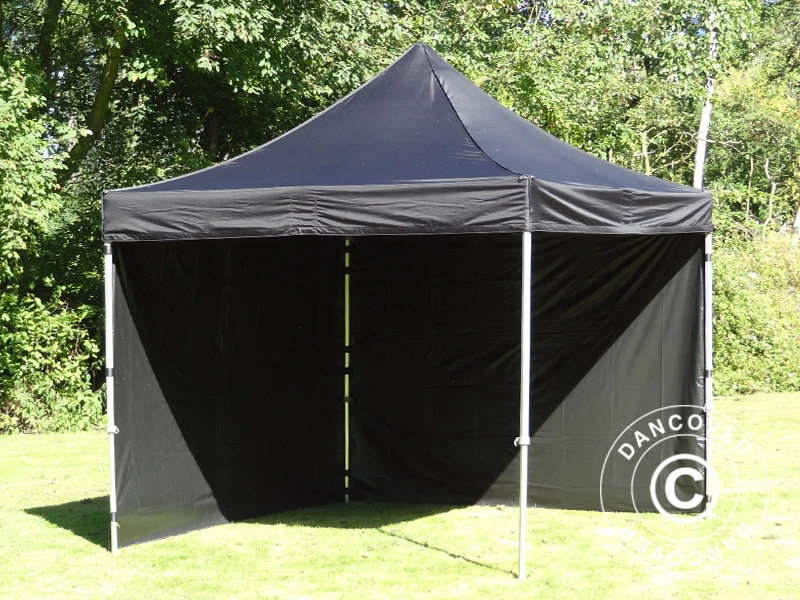 Tente Pliante FleXtents PRO 3x3m Noir, Ignifugé, Avec 4 Cotés 13 Tente Pliante FleXtents PRO 3x3m Noir, Ignifugé, Avec 4 Cotés – Image 13