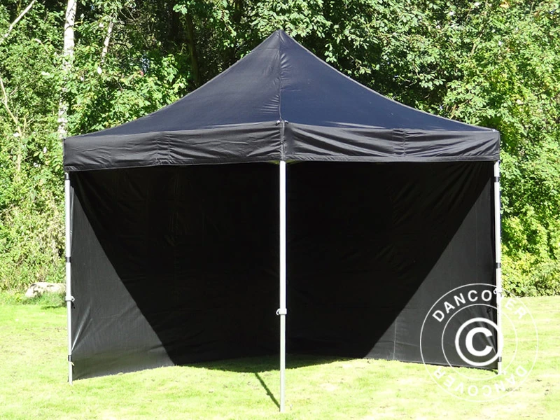 Tente Pliante FleXtents PRO 3x3m Noir, Ignifugé, Avec 4 Cotés 14 Tente Pliante FleXtents PRO 3x3m Noir, Ignifugé, Avec 4 Cotés – Image 14