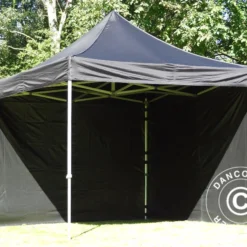 Tente Pliante FleXtents PRO 3x3m Noir, Ignifugé, Avec 4 Cotés 34 Tente Pliante FleXtents PRO 3x3m Noir, Ignifugé, Avec 4 Cotés -Promos Jardin Natif Magasin ft04445 091