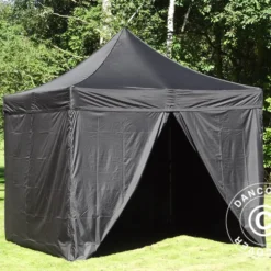 Tente Pliante FleXtents PRO 3x3m Noir, Ignifugé, Avec 4 Cotés 39 Tente Pliante FleXtents PRO 3x3m Noir, Ignifugé, Avec 4 Cotés -Promos Jardin Natif Magasin ft04445 097