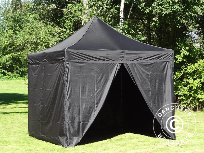 Tente Pliante FleXtents PRO 3x3m Noir, Ignifugé, Avec 4 Cotés 20 Tente Pliante FleXtents PRO 3x3m Noir, Ignifugé, Avec 4 Cotés – Image 20