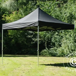 Tente Pliante FleXtents Xtreme 50 3x3m Noir, Ignifugé -Promos Jardin Natif Magasin ft04448 1