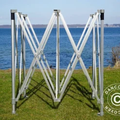 Tente Pliante FleXtents Xtreme 50 3x3m Noir, Ignifugé -Promos Jardin Natif Magasin ft04448 90