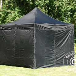 Tente Pliante FleXtents Xtreme 50 3x3m Noir, Ignifugé, Avec 4 Cotés -Promos Jardin Natif Magasin ft04449 022