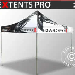 Tente Pliante FleXtents PRO Avec Impression Numérique, 2x2m