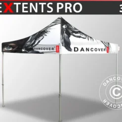 Tente Pliante FleXtents PRO Avec Impression Numérique, 3x3m