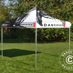 Tente Pliante FleXtents PRO Avec Impression Numérique, 3x3m -Promos Jardin Natif Magasin ft04482 034