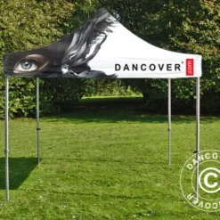 Tente Pliante FleXtents PRO Avec Impression Numérique, 4x4m -Promos Jardin Natif Magasin ft04485 001
