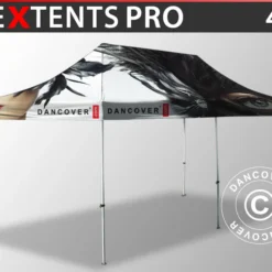 Tente Pliante FleXtents PRO Avec Impression Numérique, 4x8m