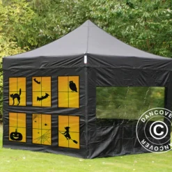 Tente Pliante FleXtents PRO Avec Impression Numérique, 3x4,5m, Incl. 4 Parois -Promos Jardin Natif Magasin ft04493 004