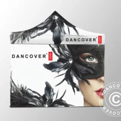 Tente Pliante FleXtents PRO Avec Impression Numérique, 4x4m, Incl. 4 Parois -Promos Jardin Natif Magasin ft04495 01