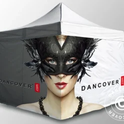 Tente Pliante FleXtents PRO Avec Impression Numérique, 4x4m, Incl. 4 Parois -Promos Jardin Natif Magasin ft04495 02