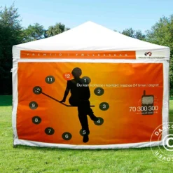 Tente Pliante FleXtents PRO Avec Impression Numérique, 4x4m, Incl. 4 Parois -Promos Jardin Natif Magasin ft04495 0631