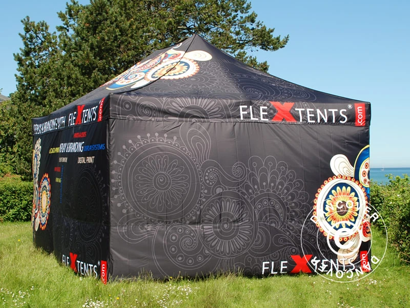 Tente Pliante FleXtents PRO Avec Impression Numérique, 4x6m, Incl. 4 Parois 3 Tente Pliante FleXtents PRO Avec Impression Numérique, 4x6m, Incl. 4 Parois – Image 3