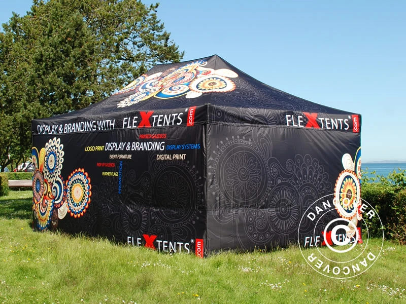 Tente Pliante FleXtents PRO Avec Impression Numérique, 4x6m, Incl. 4 Parois 5 Tente Pliante FleXtents PRO Avec Impression Numérique, 4x6m, Incl. 4 Parois – Image 5