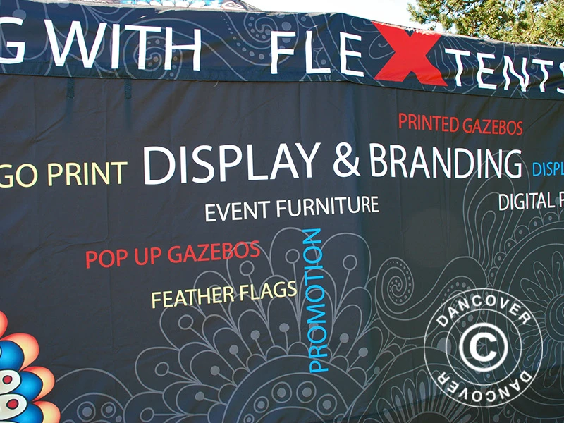 Tente Pliante FleXtents PRO Avec Impression Numérique, 4x6m, Incl. 4 Parois 11 Tente Pliante FleXtents PRO Avec Impression Numérique, 4x6m, Incl. 4 Parois – Image 11