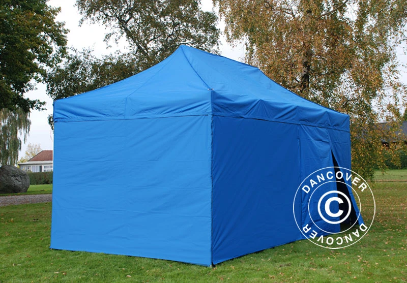 Tente Pliante FleXtents Xtreme 60 3x6m Bleu, Avec 6 Cotés 4 Tente Pliante FleXtents Xtreme 60 3x6m Bleu, Avec 6 Cotés – Image 4