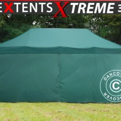 Tente Pliante FleXtents Xtreme 60 3x6m Vert, Avec 6 Cotés