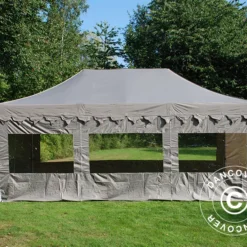 Tente Pliante FleXtents PRO "Morocco" 4x6m Latte, Avec 6 Cotés -Promos Jardin Natif Magasin ft04577 2