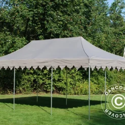 Tente Pliante FleXtents PRO "Morocco" 4x6m Latte, Avec 6 Cotés -Promos Jardin Natif Magasin ft04577 4
