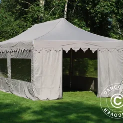 Tente Pliante FleXtents PRO "Morocco" 4x8m Latte, Avec 6 Cotés -Promos Jardin Natif Magasin ft04579 2