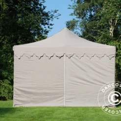 Tente Pliante FleXtents PRO "Morocco" 4x8m Latte, Avec 6 Cotés -Promos Jardin Natif Magasin ft04579 3