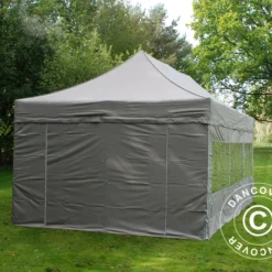 Tente Pliante FleXtents PRO 4x6m Latte, Avec 8 Cotés -Promos Jardin Natif Magasin ft04593 2