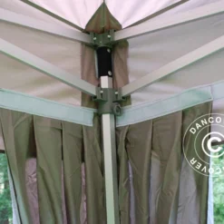 Tente Pliante FleXtents PRO 4x6m Latte, Avec 8 Cotés & Rideaux Décoratifs -Promos Jardin Natif Magasin ft04595 6