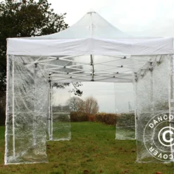Tente Pliante FleXtents Xtreme 50 4x6m Transparent, Avec 8 Cotés -Promos Jardin Natif Magasin ft04603 001