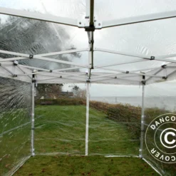 Tente Pliante FleXtents Xtreme 50 4x6m Transparent, Avec 8 Cotés -Promos Jardin Natif Magasin ft04603 04