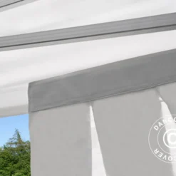 Tente Pliante FleXtents PRO 4x6m Blanc, Avec 8 Cotés & Rideaux Décoratifs -Promos Jardin Natif Magasin ft04632 11