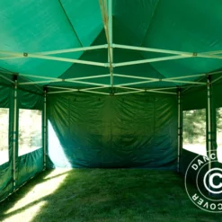 Tente Pliante FleXtents Xtreme 50 4x6m Vert, Avec 8 Cotés -Promos Jardin Natif Magasin ft04648 10
