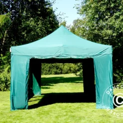 Tente Pliante FleXtents Xtreme 50 4x6m Vert, Avec 8 Cotés -Promos Jardin Natif Magasin ft04648 12
