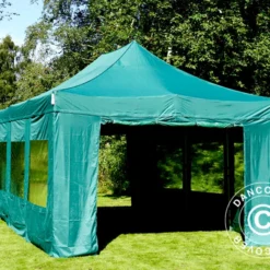 Tente Pliante FleXtents Xtreme 50 4x6m Vert, Avec 8 Cotés -Promos Jardin Natif Magasin ft04648 13