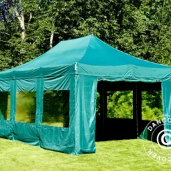 Tente Pliante FleXtents Xtreme 50 4x6m Vert, Avec 8 Cotés -Promos Jardin Natif Magasin ft04648 15