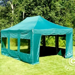 Tente Pliante FleXtents Xtreme 50 4x6m Vert, Avec 8 Cotés -Promos Jardin Natif Magasin ft04648 16