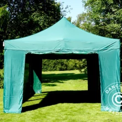 Tente Pliante FleXtents Xtreme 50 4x6m Vert, Avec 8 Cotés -Promos Jardin Natif Magasin ft04648 17