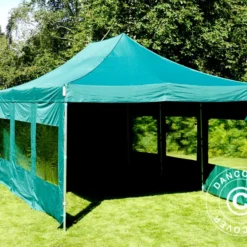 Tente Pliante FleXtents Xtreme 50 4x6m Vert, Avec 8 Cotés -Promos Jardin Natif Magasin ft04648 22