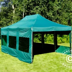 Tente Pliante FleXtents Xtreme 50 4x6m Vert, Avec 8 Cotés -Promos Jardin Natif Magasin ft04648 23