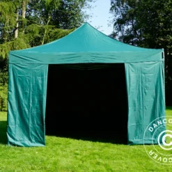 Tente Pliante FleXtents Xtreme 60 4x4m Vert, Avec 4 Cotés -Promos Jardin Natif Magasin ft04657 4