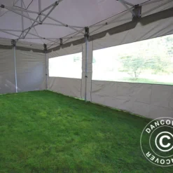 Tente Pliante FleXtents PRO "Peaked" 4x8m Latte, Avec 6 Cotés -Promos Jardin Natif Magasin ft04678 3