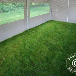 Tente Pliante FleXtents PRO "Peaked" 4x8m Latte, Avec 6 Cotés -Promos Jardin Natif Magasin ft04678 4