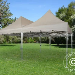 Tente Pliante FleXtents PRO Peak Pagoda 6x6m, Latte -Promos Jardin Natif Magasin ft04700 02