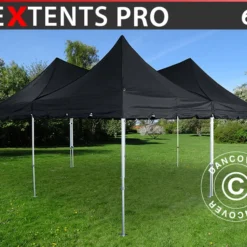 Tente Pliante FleXtents PRO Peak Pagoda 6x6m, Noir