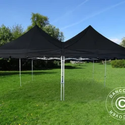 Tente Pliante FleXtents PRO Peak Pagoda 6x6m, Noir -Promos Jardin Natif Magasin ft04702 02