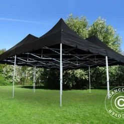 Tente Pliante FleXtents PRO Peak Pagoda 6x6m, Noir -Promos Jardin Natif Magasin ft04702 04