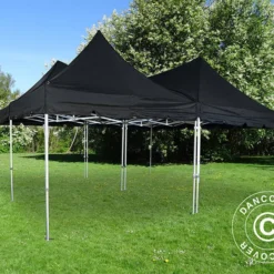 Tente Pliante FleXtents PRO Peak Pagoda 6x6m, Noir -Promos Jardin Natif Magasin ft04702 05