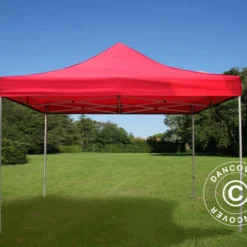 Tente Pliante FleXtents Xtreme 50 4x4m Rouge, Avec 4 Cotés -Promos Jardin Natif Magasin ft04737 03