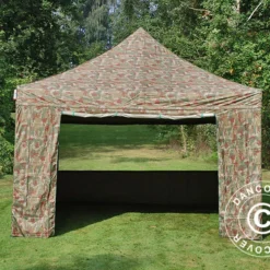 Tente Pliante FleXtents Xtreme 50 4x4m Camouflage, Avec 4 Cotés -Promos Jardin Natif Magasin ft04739 012