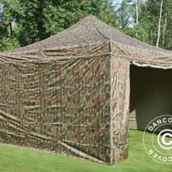 Tente Pliante FleXtents Xtreme 50 4x4m Camouflage, Avec 4 Cotés -Promos Jardin Natif Magasin ft04739 065